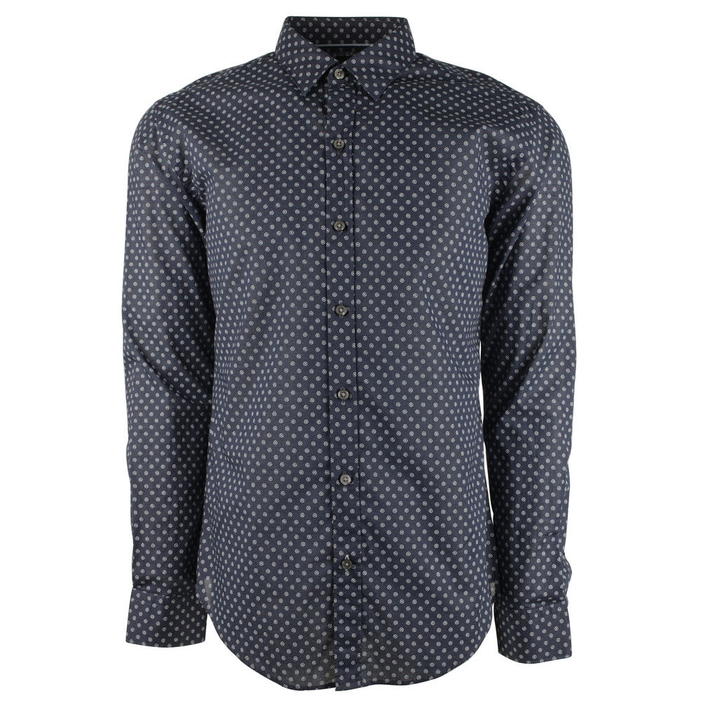 Hugo Boss Men's Big and Tall Robbie Long Sleeve Shirt DB 5XL